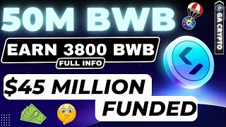 🤩 45 Million Funded Bitget Wallet BWB Token Airdrop  Full Information 🚀 [upl. by Gaut789]