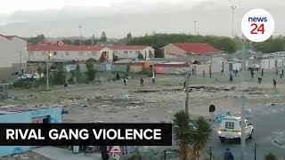 WATCH  Rival gangs shootout across battlefield in Hanover Park over the weekend [upl. by Annaitsirhc]