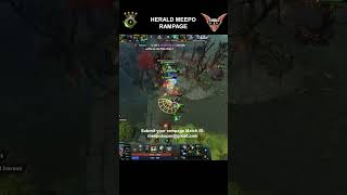 Herald meepo rampage player perspective shorts meepo dota2 [upl. by Fanning748]