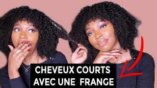 Cheveux Crépus Courts avec une FRANGE I Je coupe une frange [upl. by Uhn831]