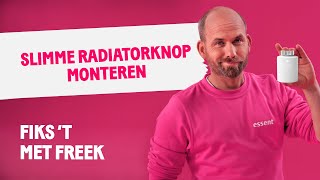 Slimme radiatorknop monteren in een handomdraai  Fiks t met Freek [upl. by Hudis]