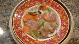 Steamed Chicken with Vegetables Recipe [upl. by Karola474]