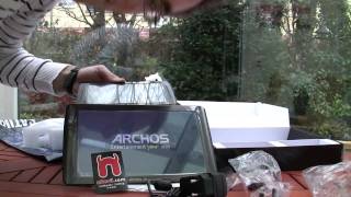 Archos 101 Internet Tablet ausgepackt  Vergleich mit Archos 70 [upl. by Eynttirb]