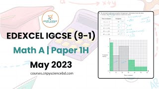 Edexcel IGCSE 91  Math A  1H  May 2023 Solved [upl. by Nosidam]