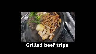 Gopchang grilled beef tripe  grilled beef intestines seoultrip seoultravel seoulfood shorts [upl. by Lazor677]