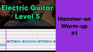 Beginner Guitar Hammer On Exercises  Notewize  Level 5 [upl. by Philomena]