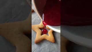 Stelline di frolla effetto vetro christmas foodblogger foodie biscotti food [upl. by Kenimod372]