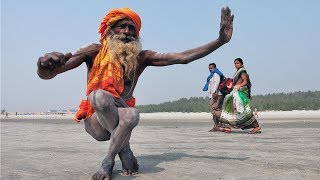 Woman Taking Blessing from Aghori Baba Kumbhmela2019 [upl. by Nahtnanhoj]