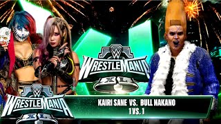 Old School WWE 2K24 Bull Nakano VS Kaire Sane Womans Action [upl. by Colette]