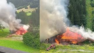 Dachstuhlbrand in St Gallenkirch [upl. by Luedtke]