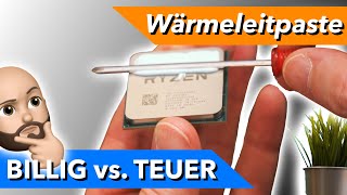 Reicht billige CPU Wärmeleitpaste   5 Pasten im TEST  VERGLEICH [upl. by Cuyler]