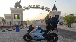 Thrilling Ride Electric Bike Journey at IndoPak Border  495°C Nadabet Gujarat 4100km [upl. by Hy]