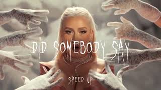 christina aguilera latto  Did Somebody Say speed up amp reverb EXTENDED VERSION  TikTok Songs [upl. by Thynne452]