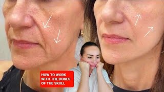 OSTEOPATHIC MASSAGE  How to tighten saggy cheeks and reduce sagging jowls [upl. by Kilar]