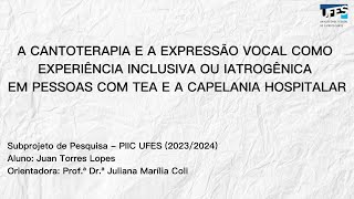 Vídeo Relatório Final  IC UFES [upl. by Lebna]