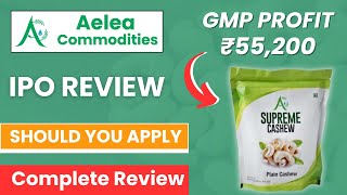 Aelea Commodities IPO  Aelea Commodities Limited IPO  GMP  Review  Analysis [upl. by Isborne]