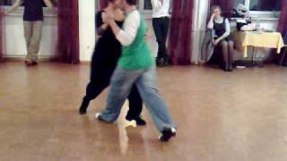 Michelle Marsidi y Joachim Dietiker  Tango class demo  Back sacada combinations [upl. by Opal]