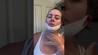 VLine Lifting Mask to Remove Double Chin  Slim Your Jawline Fast shorts [upl. by Trudnak]