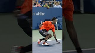 Gael Monfils SAVES fall 😂 [upl. by Soalokin]