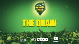 THE DRAW 202425 Paddy Power World Darts Championship [upl. by Halsey]