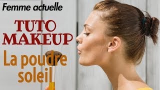 Appliquer sa poudre soleil en 1 minute  Tuto maquillage [upl. by Namyh]