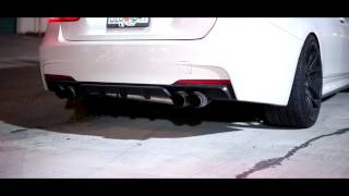 Bmw F30 328i Exhaust Quad [upl. by Aitnohs]