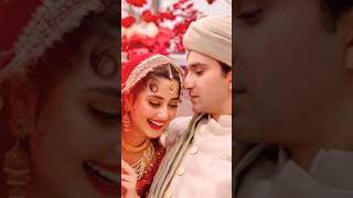 sajal Aly and ahad raza mir weddingsahad weddingsajal dress sajalaly wedding weddingphotography [upl. by Elhsa253]