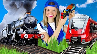 Trains for Kids  Steam Train Electric Train and Toy Train  Speedie DiDi Trains for Toddlers [upl. by Ames434]