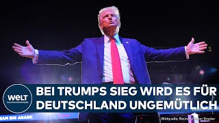 USWAHL Was würde Trumps Sieg für Deutschland bedeuten Bundesregierung sei nicht vorbereitet [upl. by Ainollopa]