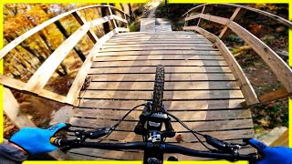 These Wood Features Are The Easy Parts Of This Bike Park Mountain Creek Bike Park NJ [upl. by Anileh628]