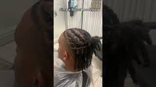 Simple Starter Locs Style on Short Locs Halfup Halfdown [upl. by Alamaj]