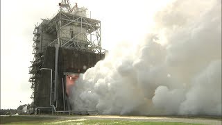 RS25 Engines Powered to Highest Level Ever During Stennis Test [upl. by Esilrahc]