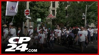 Labour Day Parade taking place downtown [upl. by Barby]