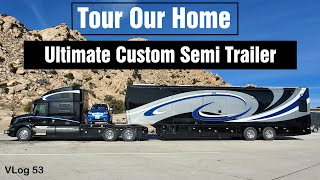 EXTREME SPACECRAFT 46FT CUSTOM SEMI TRAILER TOUR😍  😯INSIDE is unbelievable RV Lifestyle HDT RV [upl. by Claud]