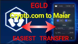 ⚡How to buy and send Egold 🪙from Cryptocom to🔁 Maiar Wallet⚡ Video Tutorial⚡ [upl. by Eelanna]