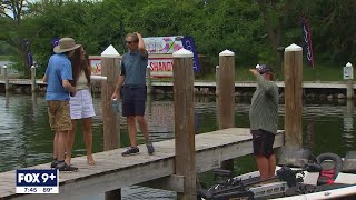 Randy Moss hosts fishing event to remember friend Sid Hartman  FOX 9 KMSP [upl. by Aicatan65]