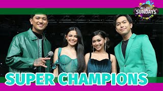 Super Champions exhibits their heartmelting voices with ‘Hanggang Kailan’  AllOut Sundays [upl. by Verlie]