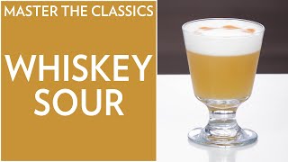 Best Whiskey Sour a Delicious Classic Bourbon and Egg White Cocktail [upl. by Anglo797]