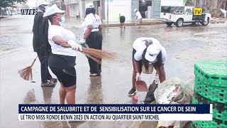 LUTTE CONTRE LE CANCER DE SEIN  LE TRIO MISS RONDE BÉNIN 2023 EN ACTION A COTONOU [upl. by Adda]