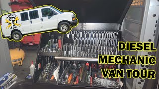 Mobile Diesel Mechanic Van Tour and Tool Set Up [upl. by Bartholemy]