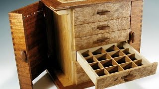 Handmade Wooden Jewelry Box [upl. by Wolfort]