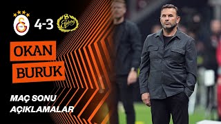 📺 Teknik direktörümüz Okan Burukun GalatasarayElfsborg maçı sonrası yaptığı açıklamalar [upl. by Llenyar]