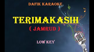 Terima Kasih Karaoke Jamrud Nada rendah cowok Low key [upl. by Rogovy651]