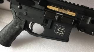 The SAI GRY M4 airsoft GBB rifle By GampP  Unboxing Video By Wings Li HDTV HD [upl. by Falcone]