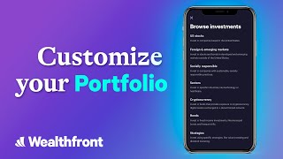 How To Customize Your Wealthfront Portfolio [upl. by Katrine212]