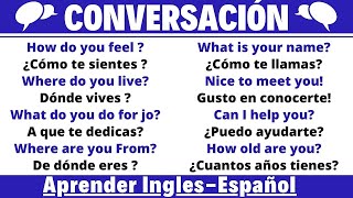 Práctica de diálogos en inglés muy cortos para principiantes  Conversación en Inglés Básico [upl. by Krasnoff]