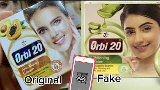 Orbi20 anti mark face cream vs orbi 20 Aloevera face cream [upl. by Gilbye]