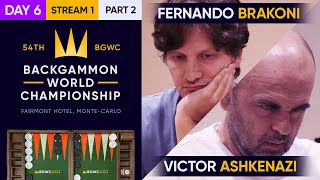 54th Backgammon World Championship  Day 6  Stream 1  Part 2  World Championship Rnd of 8 [upl. by Neelehtak966]