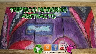 COMO HACER CUADROS DECORATIVOS FACILES DE HACER MODERNOS [upl. by Soilisav378]