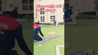 Slip catching Drill for Beginners cricketshorts shorts ytshorts [upl. by Lurette797]